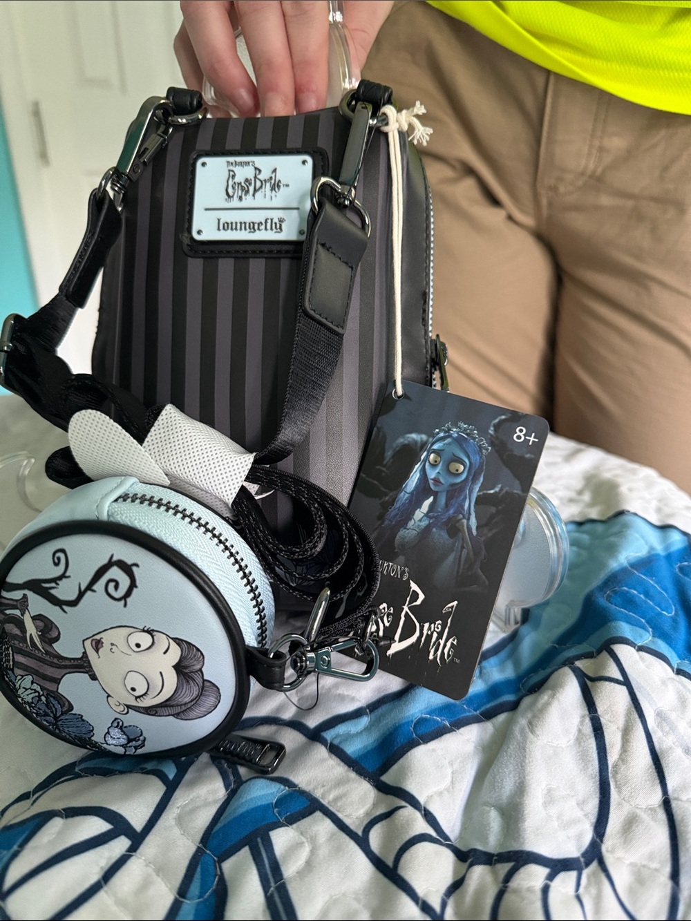 NWT Tim Burton’s The Corpse Bride Mini Crossbody and Coin Purse - Picture 4 of 6